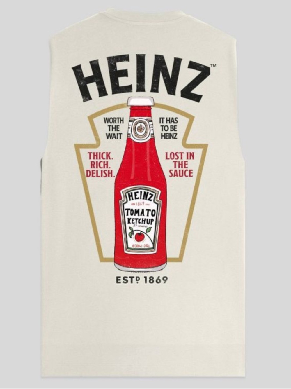 Heinz Ketchup Graphic Muscle Tank Top Shirt